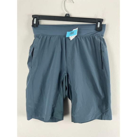 Lululemon Men's Shorts Small Blue‎ Lined Training Running Zip Pocket - Picture 6 of 7